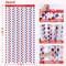 4th of July Party Decorations 2 Pack 3.3 x 6.6 FT Red Silver Blue Star Tinsel Foil Fringe Curtains